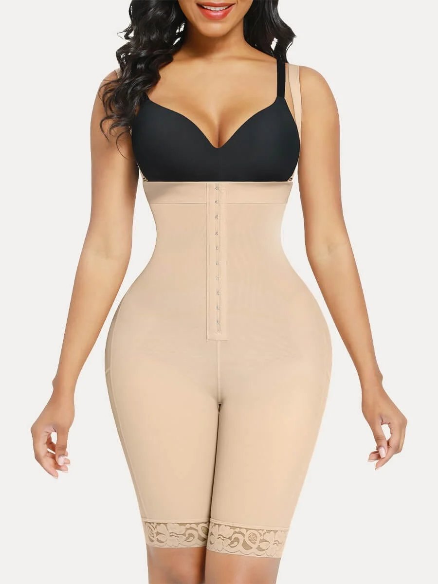 Womens Shapers Sleeveless Full Body Faja With Bra Above Knee BBL Shapewear  Post Op Fajas Cross Compression Abs Shaping Pants From 28,39 €