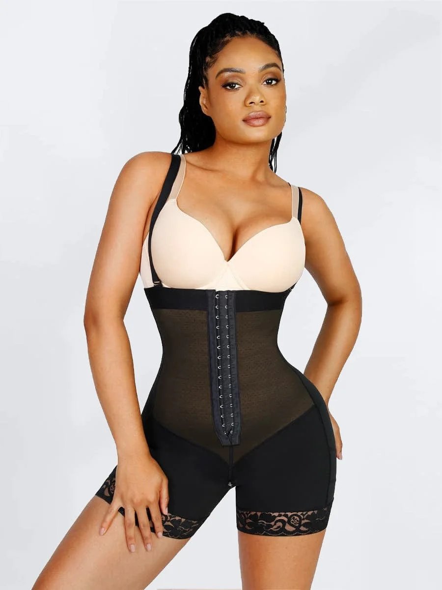 Faja Bodysuit Butt Lifter Shapewear for Women Tummy Control Seamless Full  Body Shaper Open Bust Plus Size Waist Trainer (Color : Skin, Size : Large)