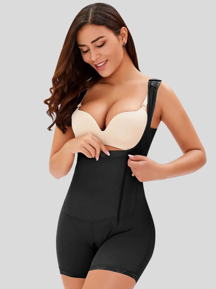 body shaper with side zipper