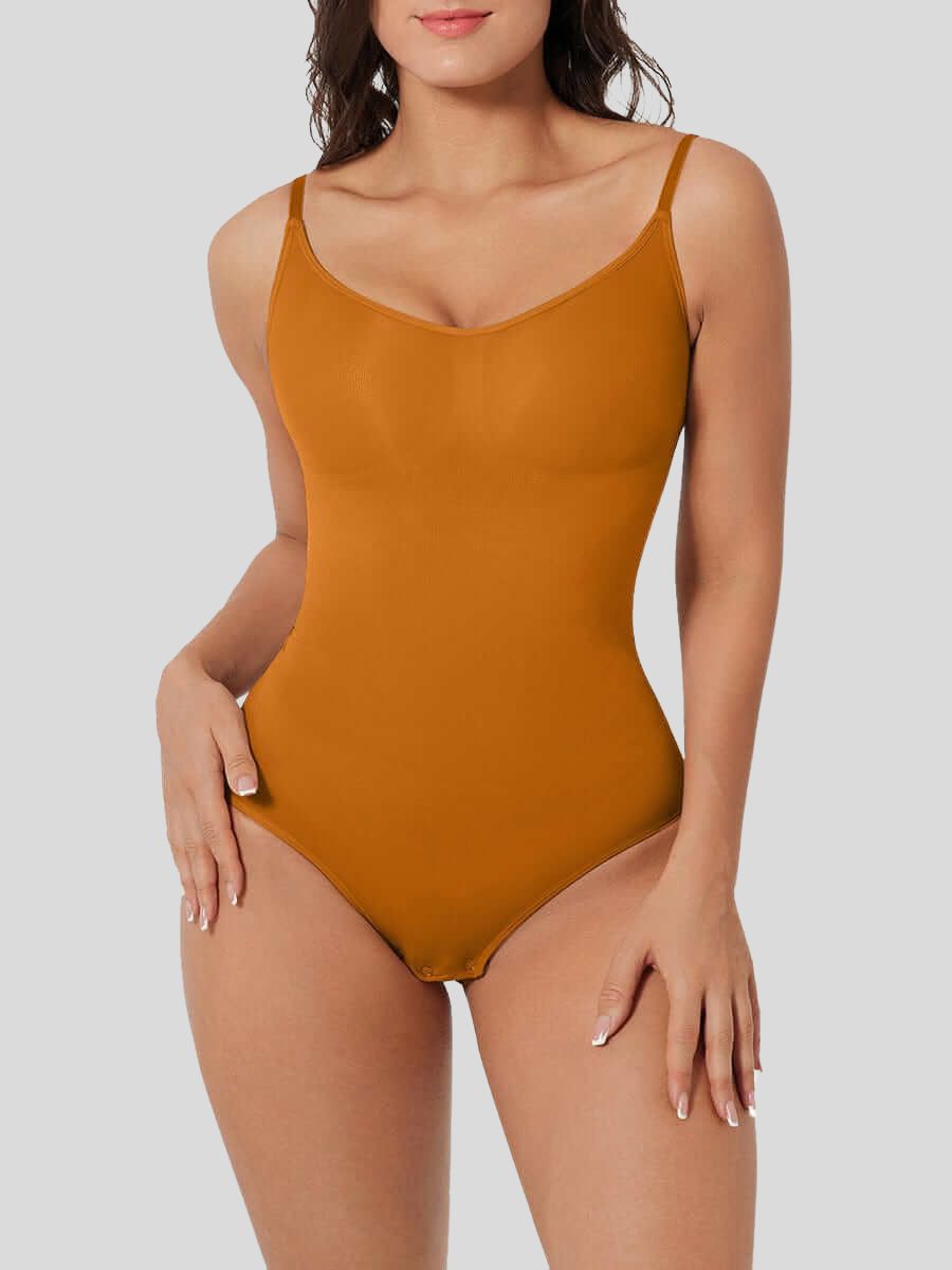 One-Piece Shapewear Briefs for Sculpting and Tightening the Abdomen Orange