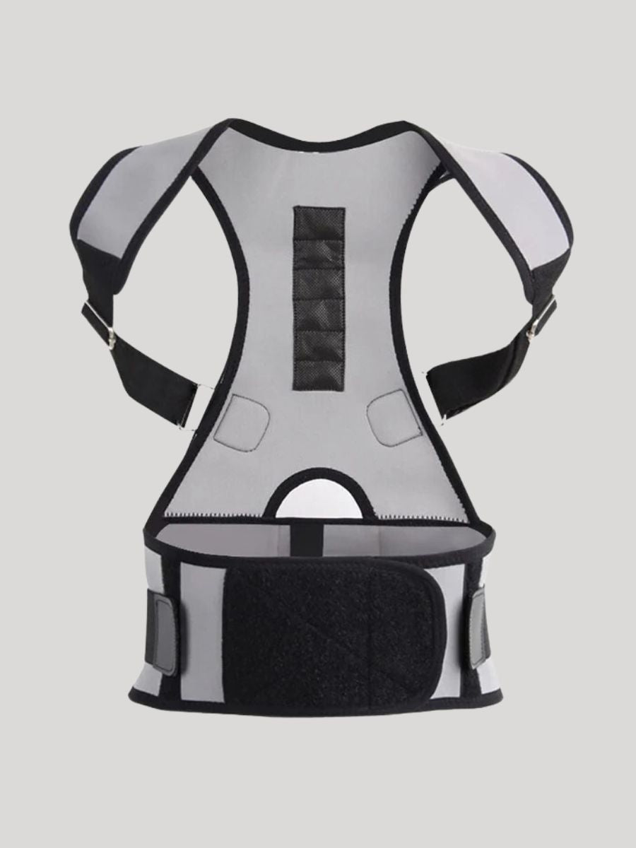 Adjustable Straps Posture Support Waist Trainer Belt Black