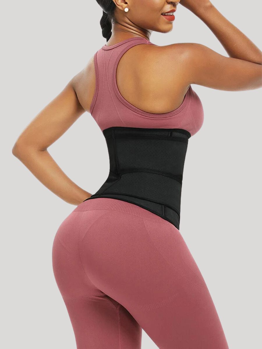 Punched Double Waist Belt Rubber Girdle