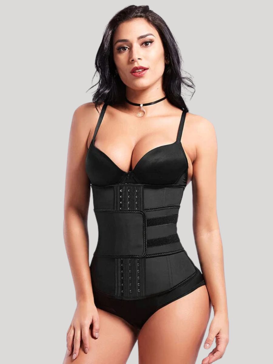 Full Body Shaper Black Latex Waist Trainer