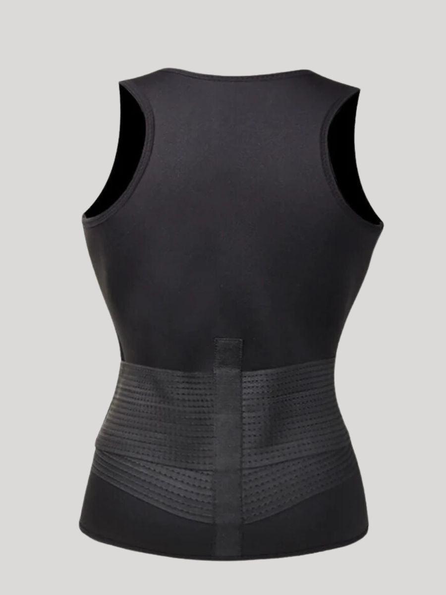 Neoprene Single Belt Vest Waist Trainer for Fat Burning and Abdominal Control back side