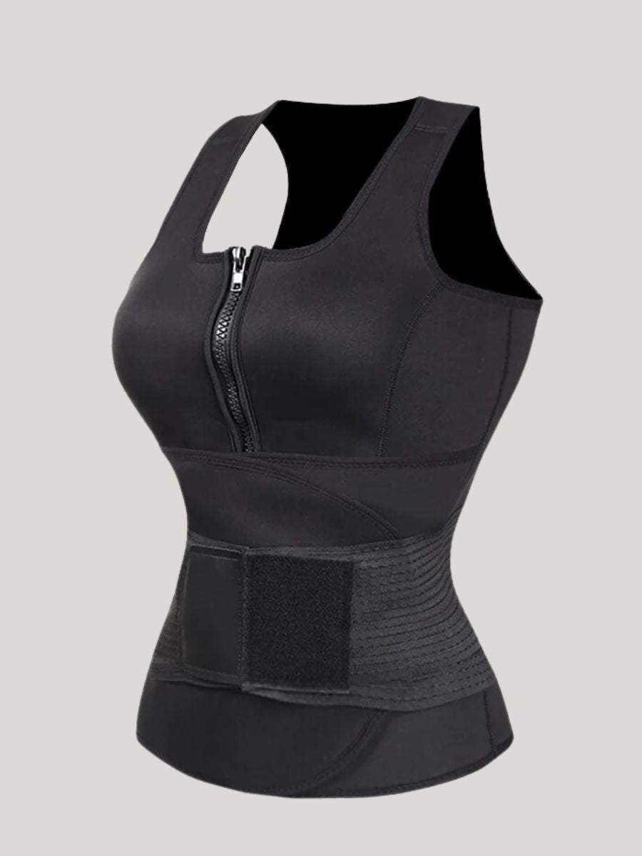 Neoprene Single Belt Vest Waist Trainer for Fat Burning and Abdominal Control side view