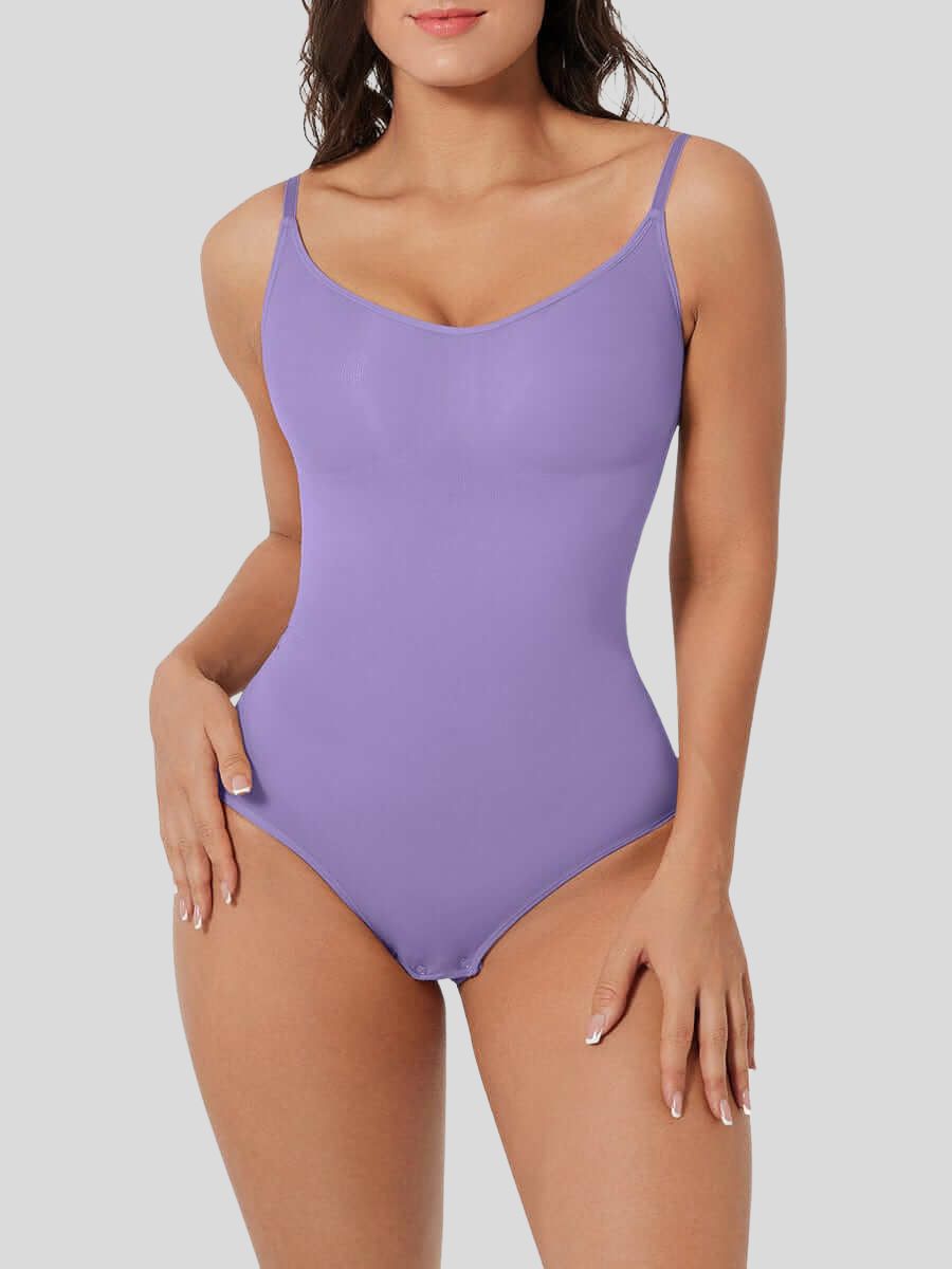 One-Piece Shapewear Briefs for Sculpting and Tightening the Abdomen Light Purple