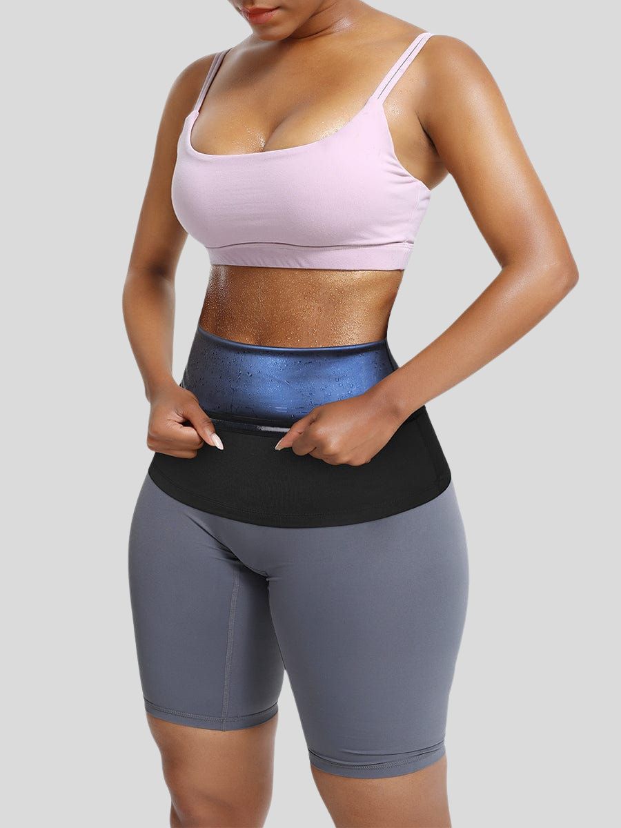 Sports Fat Burning Waist Belt: Perfect Workout Waist Trainer Cincher Dark Blue